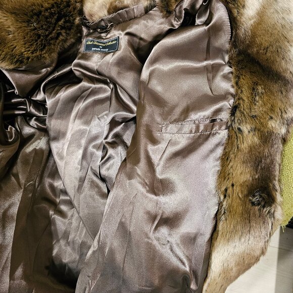 Pamela McCoy Faux Fur Coat Womens XL,  Mid Length Faux Mink - Picture 13 of 15